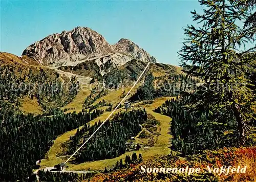 AK / Ansichtskarte Nassfeld_Kaernten_AT Sonnenalpe mit Gaertnerkofel und Sessellift 