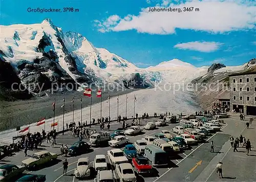 AK / Ansichtskarte Grossglockner_3798m_Kaernten_AT Hochalpenstrasse Parkplatz Freiwandeck und Johannisberg 