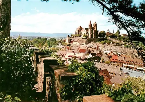 AK / Ansichtskarte Breisach_Rhein Blick vom Eckartsberg mit St Stephansmuenster Breisach Rhein