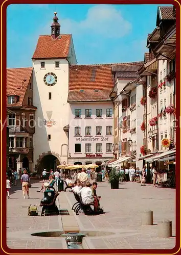 AK / Ansichtskarte Waldshut Tiengen Kaiserstrasse mit Unterem Tor Waldshut Tiengen