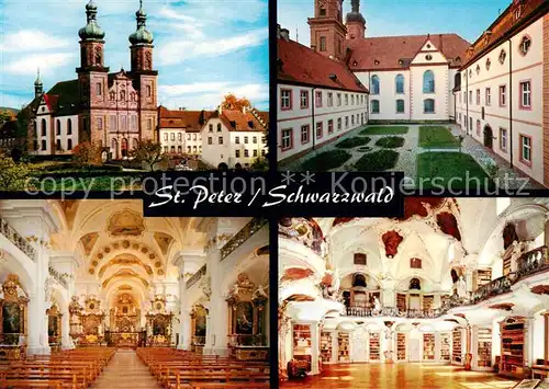 AK / Ansichtskarte St_Peter_Schwarzwald Seminar und Pfarrkirche Inneres Details St_Peter_Schwarzwald