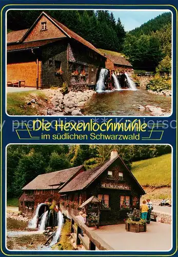 AK / Ansichtskarte Furtwangen Hexenlochmuehle ist in Betrieb und wird zur Herstellung der beruehmten Schwarzwaelder Kuckucksuhren benutzt Furtwangen