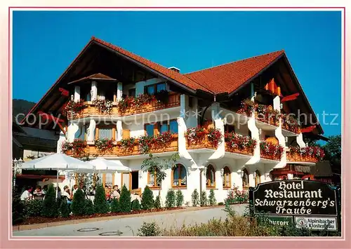 AK / Ansichtskarte Glottertal_Schwarzwald Hotel Restaurant Schwarzenbergs Traube 