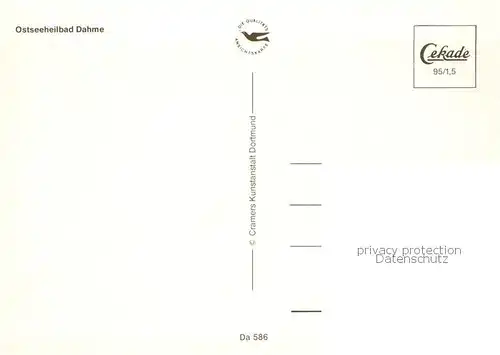 AK / Ansichtskarte Dahme__Ostseebad_Holstein Fliegeraufnahme 