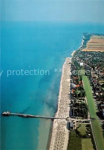 AK / Ansichtskarte Dahme__Ostseebad_Holstein Fliegeraufnahme mit Seebruecke 