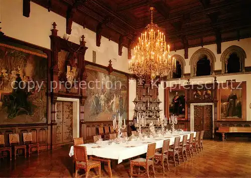 AK / Ansichtskarte Goslar Festsaal Originalraum mit Festtafel Goslar