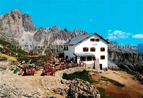 AK / Ansichtskarte Dolomiti__Dolomiten_IT Gruppo del Catinaccio Rifugio Roda di Vael Cima dei Mugoni 