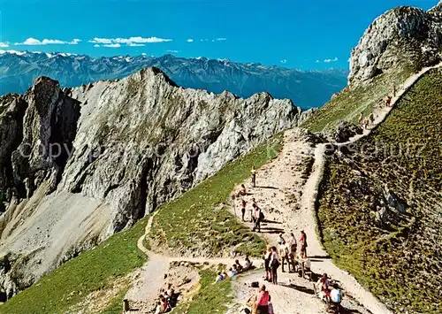 AK / Ansichtskarte Mittenwald_Bayern Hoehenweg bei der Karwendelbahn Bergstation Mittenwald Bayern