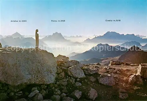 AK / Ansichtskarte Cima_Boe_3152m_Dolomiti_Dolomiten_IT Panorama 