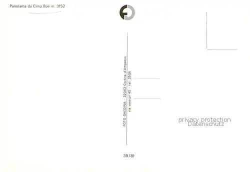 AK / Ansichtskarte Cima_Boe_3152m_Dolomiti_Dolomiten_IT Panorama 