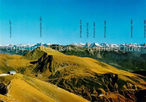 AK / Ansichtskarte Meran_Merano Panorama mit den Dolomiten Meran Merano
