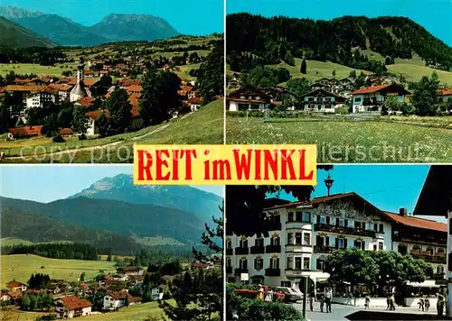 AK / Ansichtskarte Reit_Winkl Panorama Teilansichten Hotel Reit_Winkl