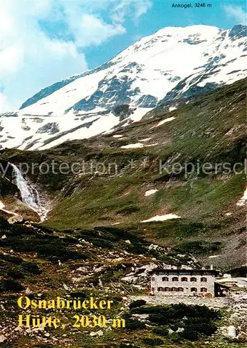 AK / Ansichtskarte Malta_Maltatal_Kaernten_AT Osnabruecker Huette mit Ankogel 