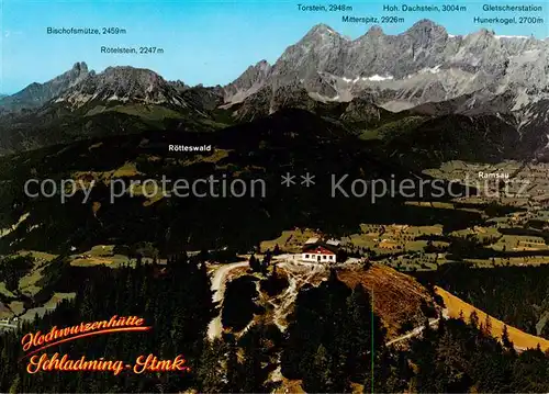 AK / Ansichtskarte Schladming_Obersteiermark_AT Hochwurzenhuette Schladminger Tauern Fliegeraufnahme 