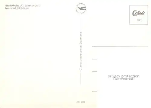 AK / Ansichtskarte Neustadt_Holstein Stadtkirche Inneres Neustadt_Holstein