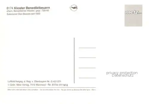 AK / Ansichtskarte Benediktbeuern Ehem Benediktiner Kloster Fliegeraufnahme Benediktbeuern