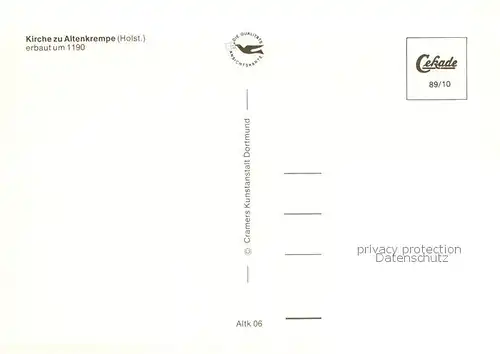 AK / Ansichtskarte Altenkrempe Kirche Inneres Altenkrempe