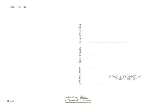 AK / Ansichtskarte Thun_BE Stadtblick mit Kirche und Schloss Thun_BE