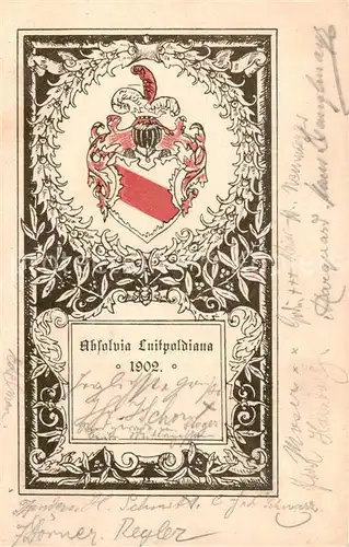 AK / Ansichtskarte Muenchen Absolvia Luitpoldiana Muenchen