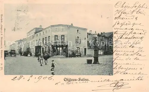 AK / Ansichtskarte Chateau Salins_57_Moselle Teilansicht Strasse 