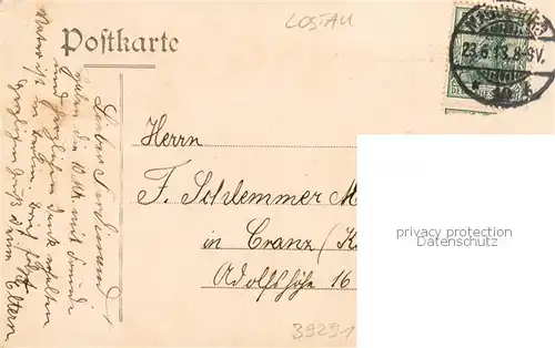 AK / Ansichtskarte Lostau Restaurant Hohenwarthe Elbschloesschen Aussenansicht Fachwerkhaus Lostau