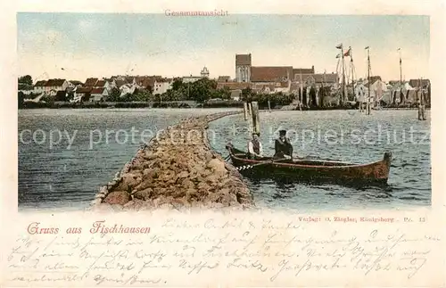 AK / Ansichtskarte Fischhausen_Ostpreussen Partie am Wasser Fischhausen_Ostpreussen