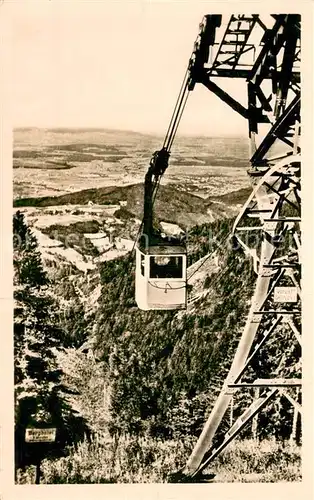 AK / Ansichtskarte Seilbahn Schauinsland bei Freiburg Schwarzwald DRFOT FOTO 80 Seilbahn