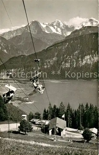 AK / Ansichtskarte Sessellift Beatenberg Foto W.Schmidt 600 Sessellift