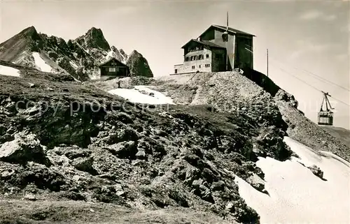 AK / Ansichtskarte Seilbahn Klosters Gotschnagrat Foto H.F.Schmelz und Co Seilbahn