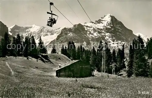 AK / Ansichtskarte Sessellift Grindelwald Verlag A.Boss und Co Sessellift