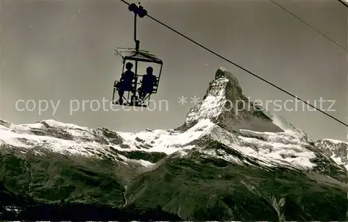 AK / Ansichtskarte Sessellift Matterhorn Phor E.Gyoger 17199 Sessellift