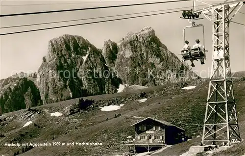 AK / Ansichtskarte Sessellift Hochalp mit Aggenstein Agfa Nr.2885 Sessellift