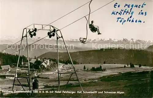 AK / Ansichtskarte Sessellift Feldberg Foto Agfa  Sessellift