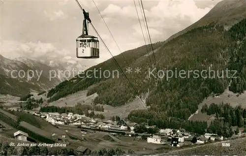 AK / Ansichtskarte Seilbahn St.Anton am Arlberg Nr.5186 Seilbahn