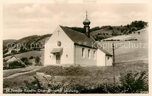 AK / Ansichtskarte Obermuenstertal Hl. Familie Kapelle Obermuenstertal Spielweg Obermuenstertal