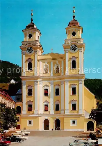 AK / Ansichtskarte Mondsee_Salzkammergut_AT Pfarrkirche Hl. Michael Aussenansicht 
