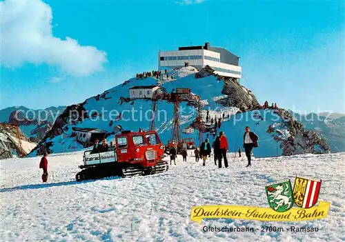 AK / Ansichtskarte Hunerkogel_2700m_Dachstein_AT Gletscher Restaurant Hunerkogel Gletscherbahn 
