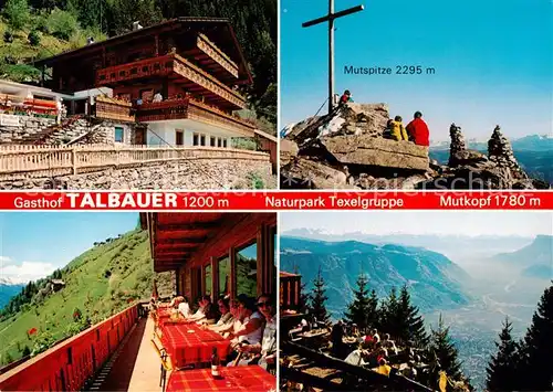 AK / Ansichtskarte Muthoefe_Dorf_Tirol Gasthof Talbauer Naturpark Texelgruppe Mutkopf Mutspitze 