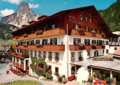 AK / Ansichtskarte Corvara_Pustertal_Suedtirol_IT Hotel Post Zirm Aussenansicht 