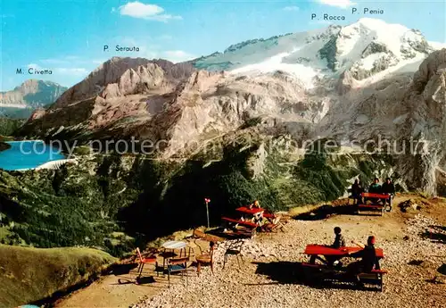 AK / Ansichtskarte La_Marmolada_3340_Dolomiti_IT Veduta dal Rifugio Viel dal Pan 