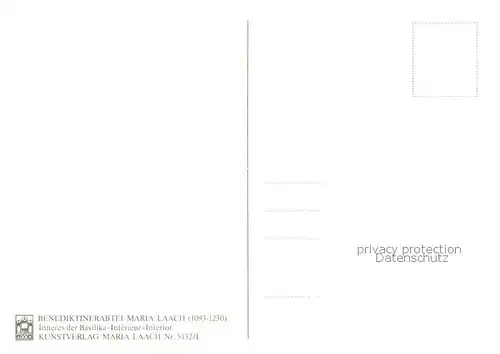 AK / Ansichtskarte Glees Benediktinerabtei Maria Laach Innenansicht Glees
