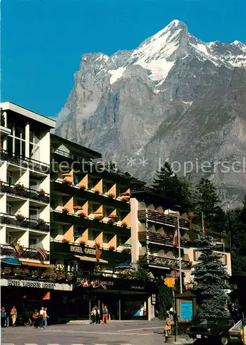 AK / Ansichtskarte Grindelwald Teilansicht m. Wetterhorn Grindelwald
