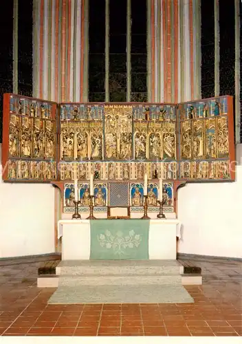 AK / Ansichtskarte Lueneburg Johanniskirche Hochaltarretabel m. Darstellung d. Passion Lueneburg