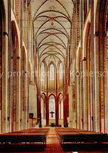 AK / Ansichtskarte Luebeck Marienkirche Mittelschiff Innenansicht Luebeck
