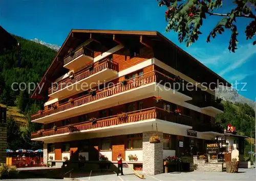 AK / Ansichtskarte Saas Grund_VS Hotel Dom 