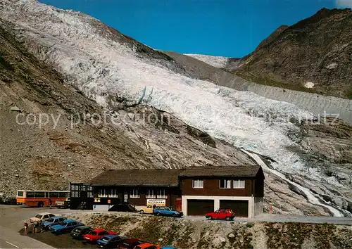 AK / Ansichtskarte Saas Almagell_VS Restaurant Mattmark mit Allalingletscher 