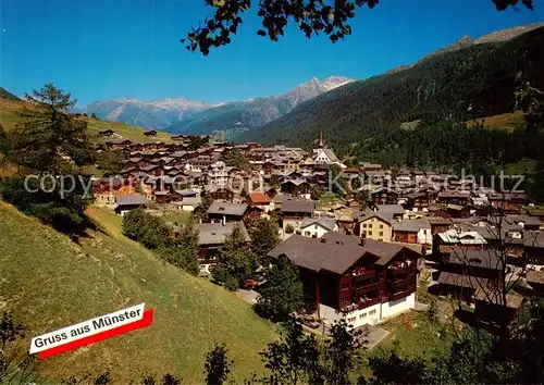AK / Ansichtskarte Muenster_Goms_VS Panorama 