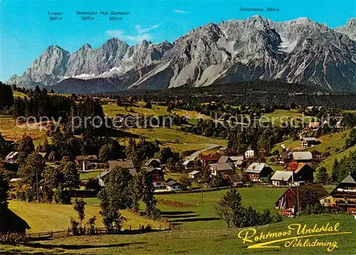 AK / Ansichtskarte Rohrmoos Untertal_Schladming_Steiermark_AT mit Blick zum Dachstein 