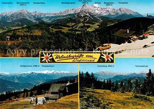 AK / Ansichtskarte Radstadt_AT Panorama vom Rossbrand Radstaetter Huette mit Grossglockner und Hochkoenig 