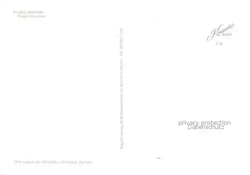 AK / Ansichtskarte Bad_Aachen Puppenbrunnen Bad_Aachen